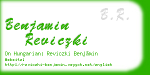 benjamin reviczki business card